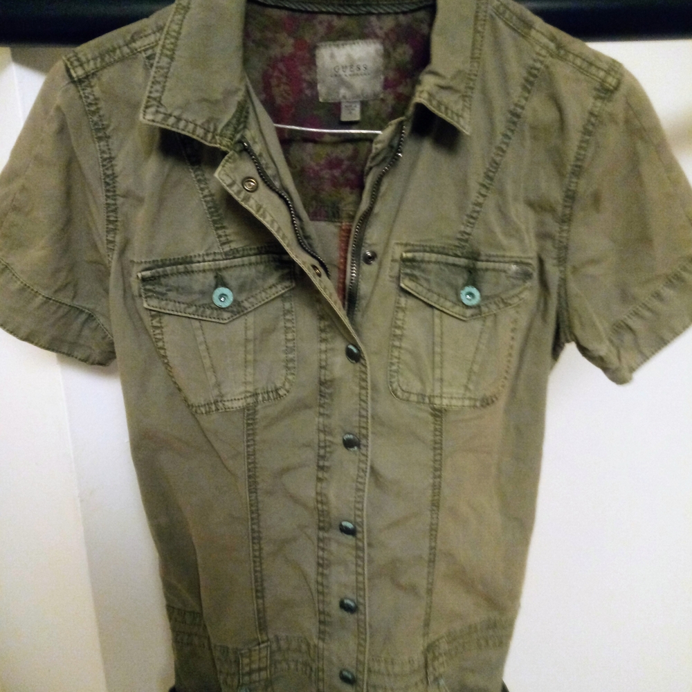 Guess Size 0 Green Dress